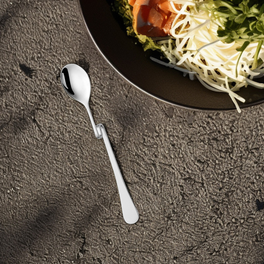 Bar Spoon Twisted - ช้อนคนแบบแขวนรูปตัว S สแตนเลส 6 ชิ้น ดีไซน์ทันสมัยแบบบิดเกลียว