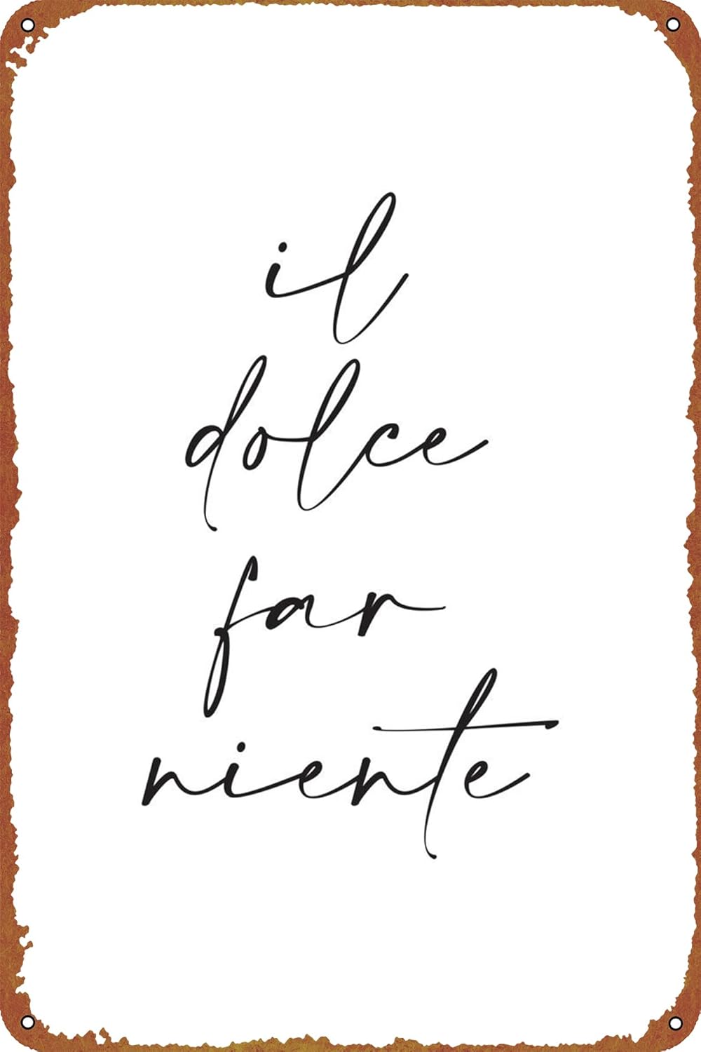 Home Bar And Restaurant - 1p,KIVYYB Il Dolce Far Niente โลโก้โลหะดีบุก
