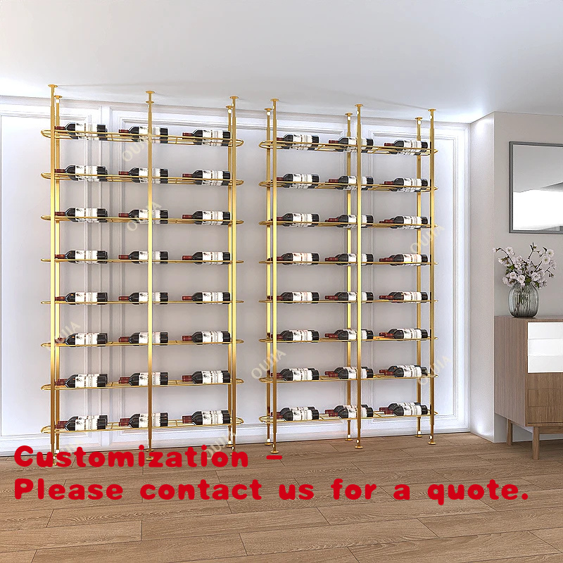 Home Bar Shelves - ชั้นวางไวน์ติดผนังเหล็ก/อลูมิเนียม/สแตนเลสสำหรับร้านอาหาร บาร์ หรือบ้าน แบบกำหนดเองได้
