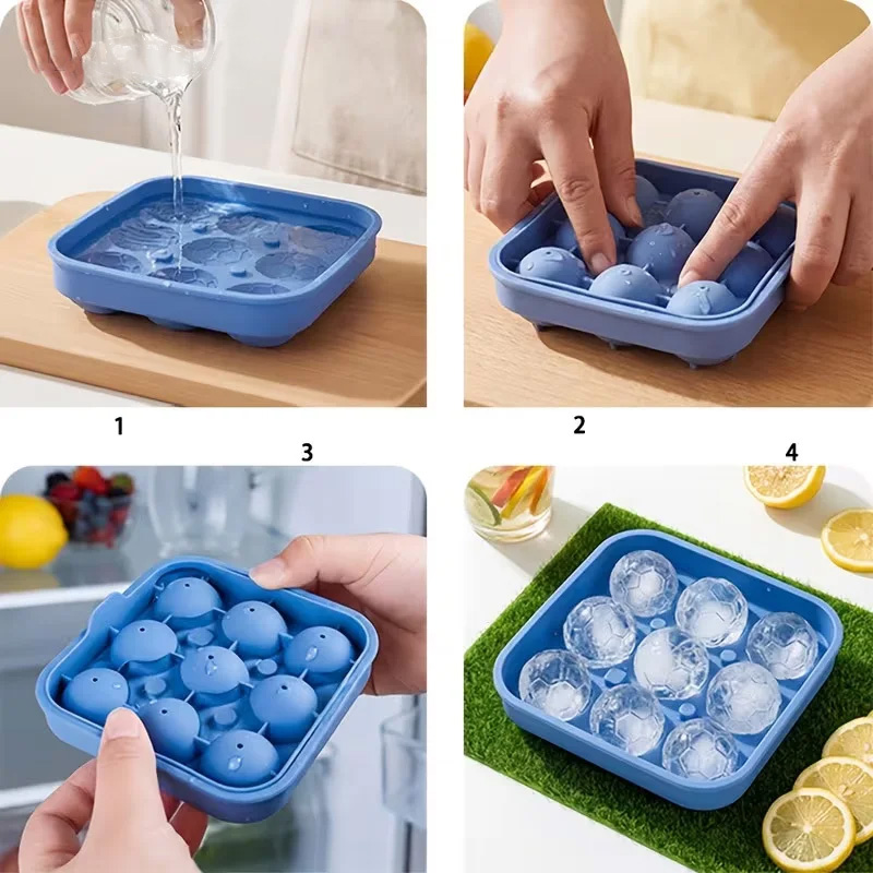 แม่พิมพ์ซิลิโคนรูปทรงลูกฟุตบอล - Ice Mold Sphere บทวิจารณ์และราคา