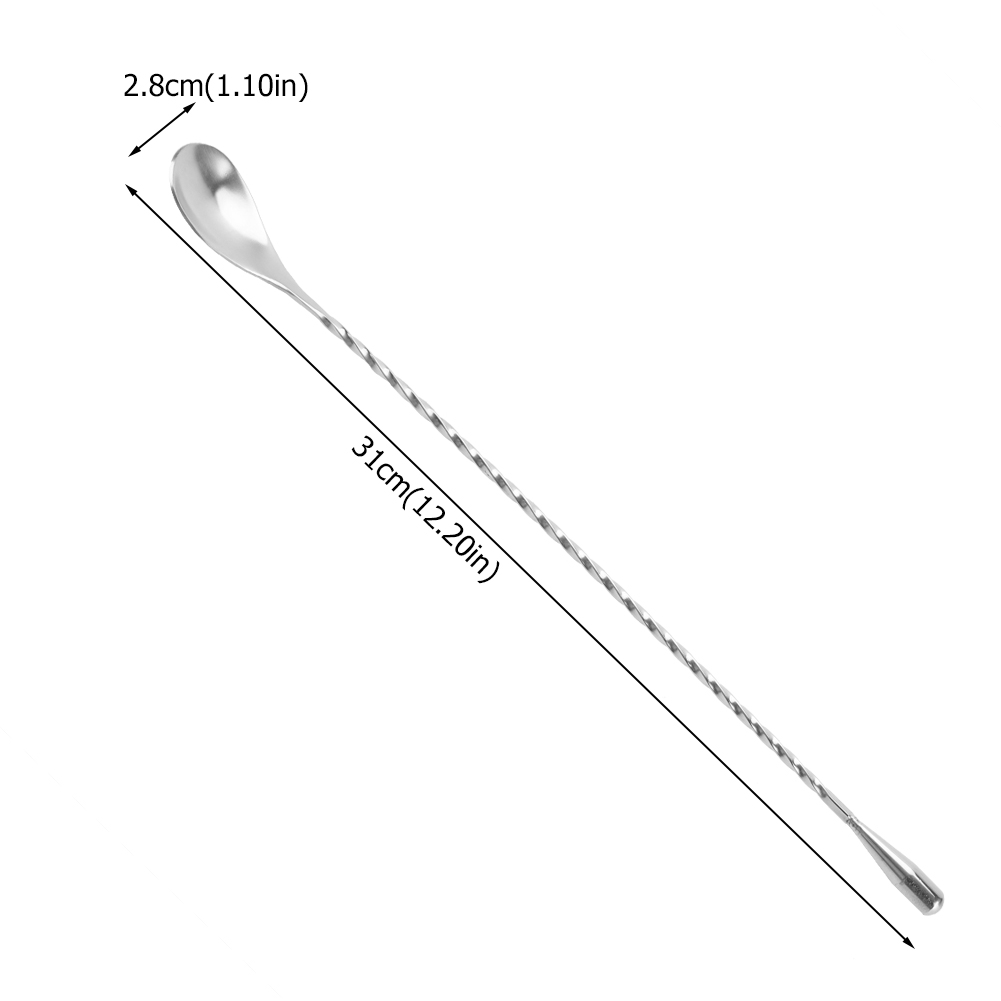 ช้อนคนเครื่องดื่มสแตนเลสแบบยาว - Bar Spoon Twisted บทวิจารณ์และราคา
