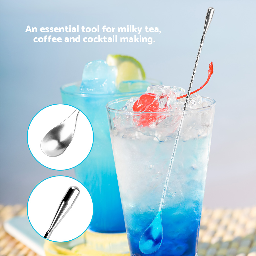 ช้อนคนเครื่องดื่มสแตนเลสแบบยาว - Bar Spoon Twisted บทวิจารณ์และราคา