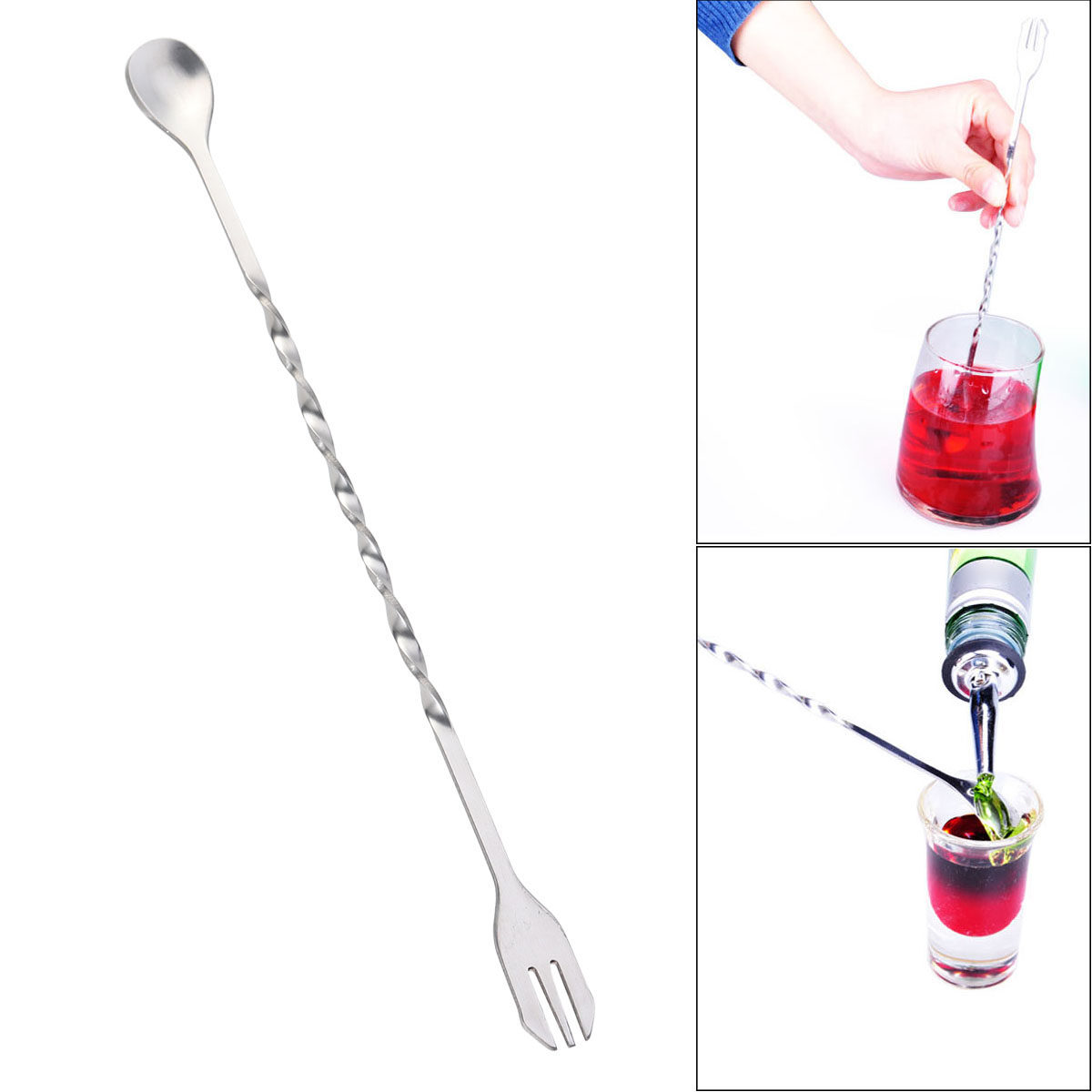 ช้อนสแตนเลสแบบบิดเกลียว ตะเกีย - Bar Spoon Twisted บทวิจารณ์และราคา