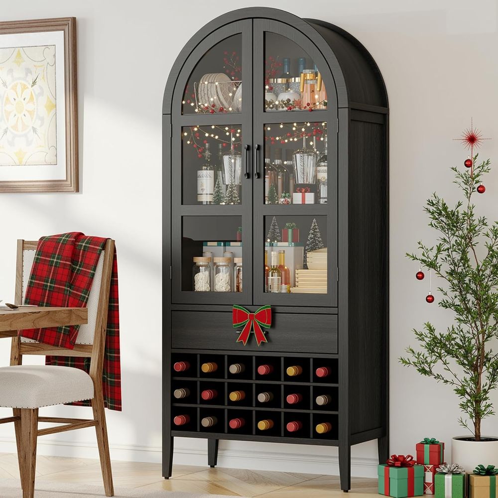 ตู้บาร์ไวน์ทรงโค้งสูง 71 นิ้ว  - Home Bar Shelves บทวิจารณ์และราคา