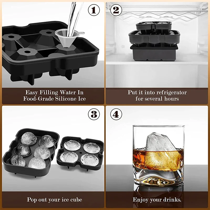 ถาดน้ําแข็งขนาดใหญ่ซิลิโคน ICE - Ice Mold Sphere บทวิจารณ์และราคา